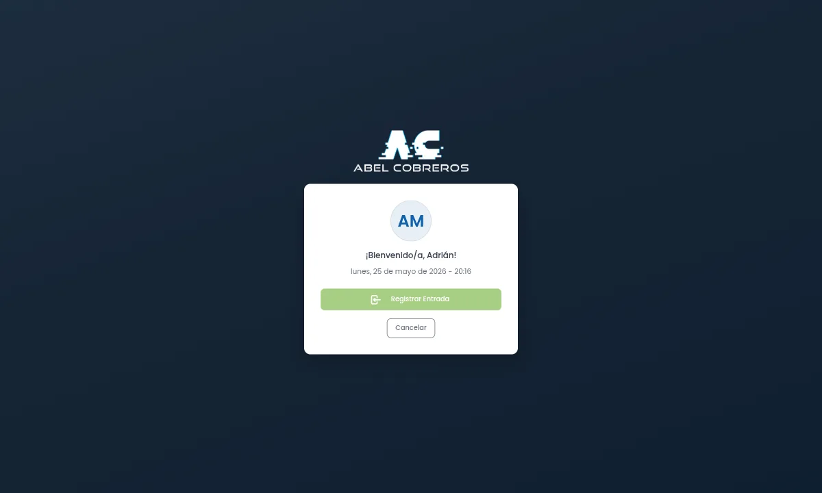 Kiosk clock-in - PymeTime